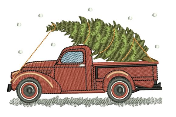 Christmas Pickup Embroidery Design