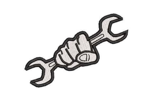 Corofija Mechanical Key Embroidery Design