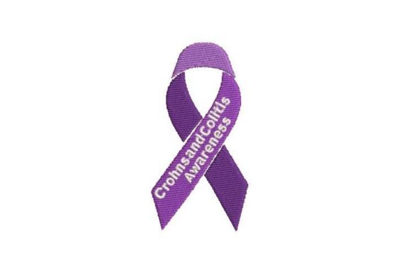 Crohns and Colitis Awareness Ribbon