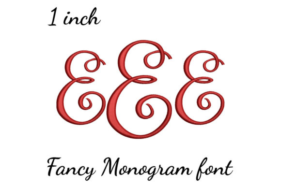 E Monogram Font Fancy