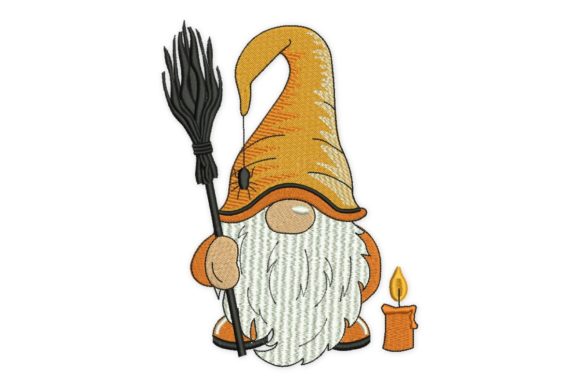 Gnome Halloween: A Charming, Versatile Embroidery Design for Personalized Gifts