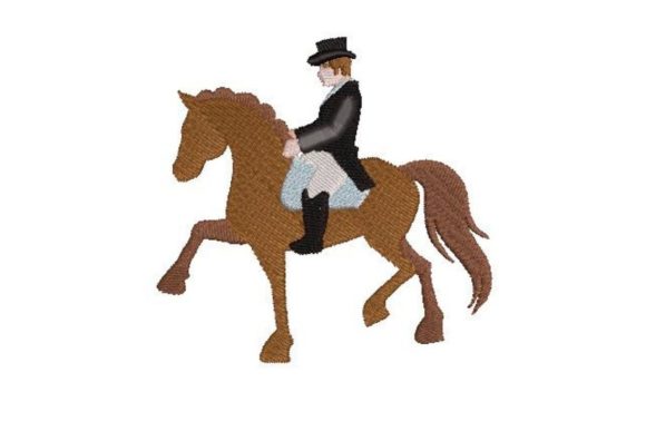Olympic Horse Dressage Embroidery Design