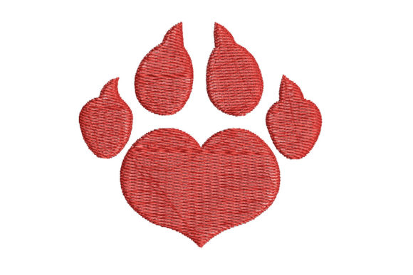 Paw Print Heart Shape