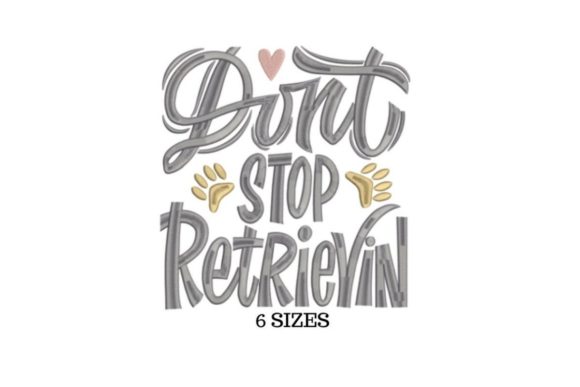 Retriever: A Delicate, Fresh Embroidery Design for Boutique Sweatshirts