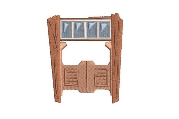 Saloon Door Embroidery Design