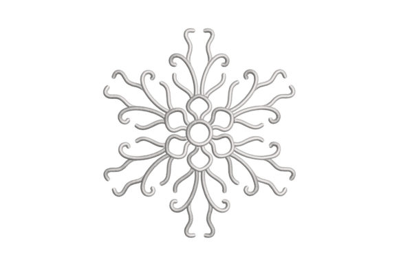 Wavy Holiday Snowflake
